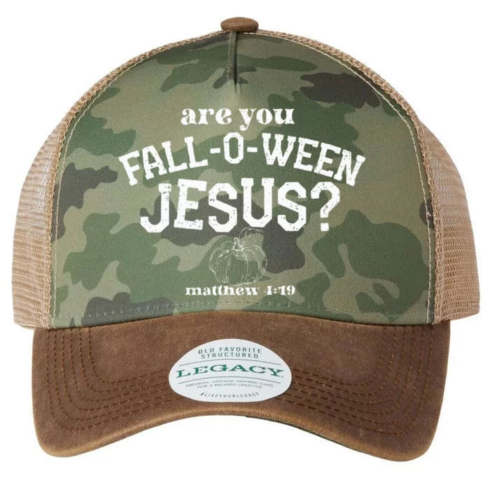 Are You Fall O Ween Jesus Retro Pumpkins Christian Halloween Legacy Tie Dye Trucker Hat