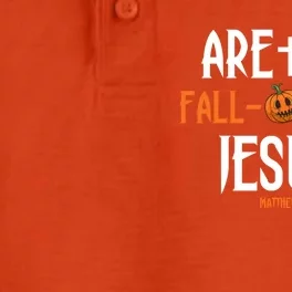 Are You Falloween Jesus Pumpkin Cute Christian Halloween Meaningful Gift Dry Zone Grid Performance Polo