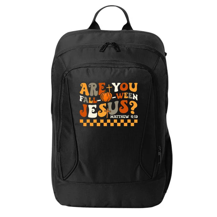 Are You Fall O Ween Jesus Pumpkin Halloween Groovy City Backpack