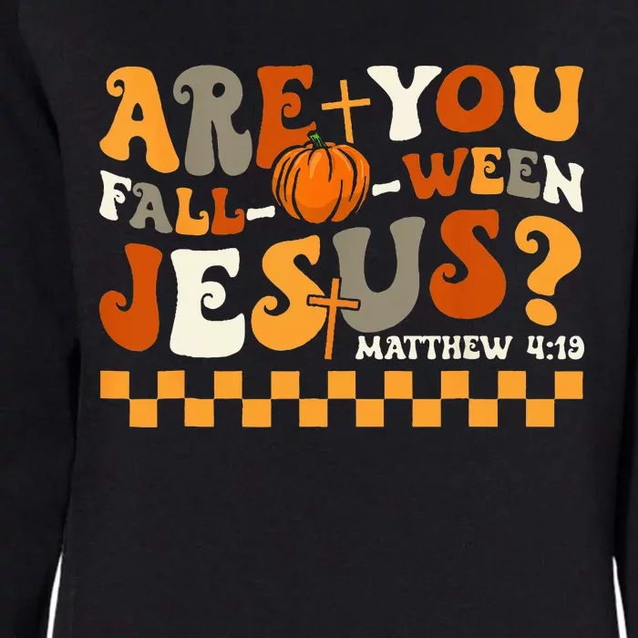 Are You Fall O Ween Jesus Pumpkin Halloween Groovy Womens California Wash Sweatshirt