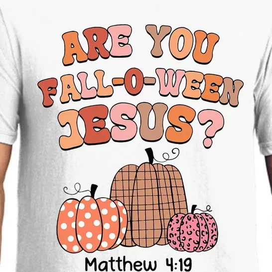 Are You Fall O Ween Jesus Christian Halloween Pumpkin Pajama Set