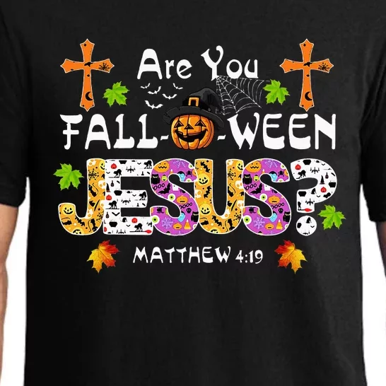 Are You Falloween Jesus Pumpkin Spooky Halloween Christian Pajama Set