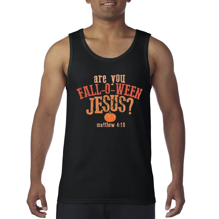 Are You FallOWeen Jesus Christian Halloween Tank Top