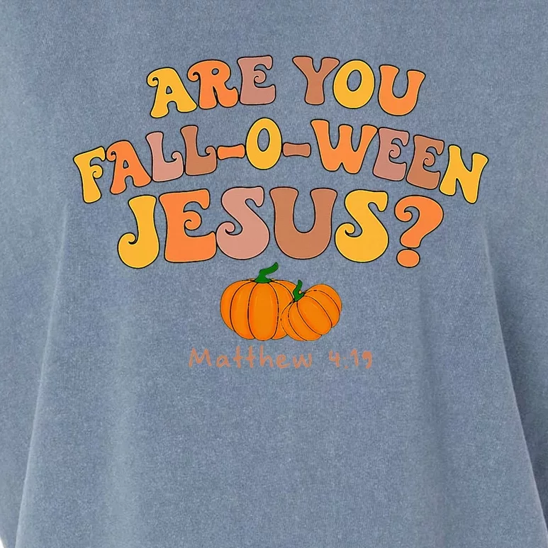 Are you Falloween Jesus Matthew Christian Faith Halloween Garment-Dyed Women's Muscle Tee