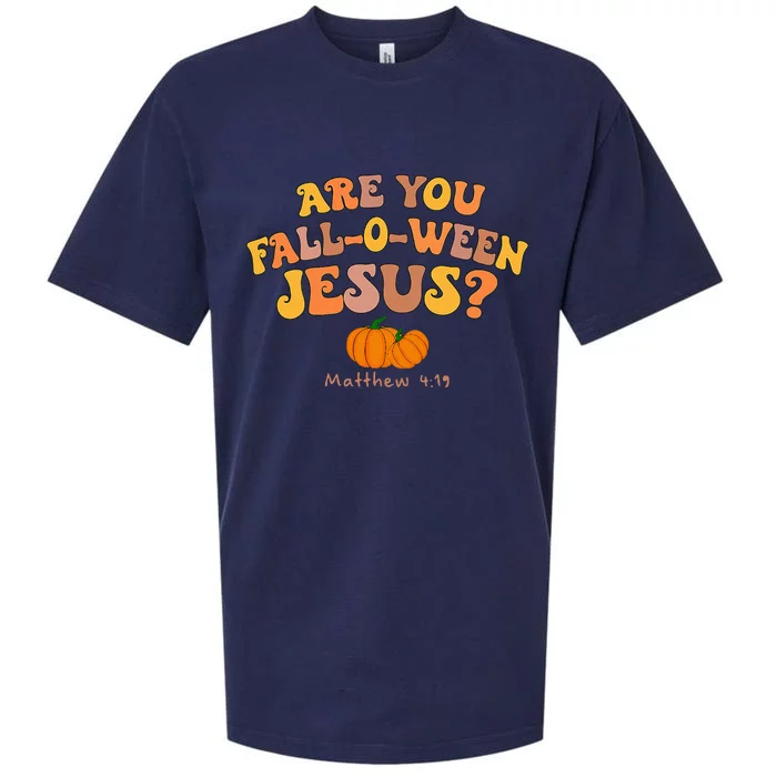 Are you Falloween Jesus Matthew Christian Faith Halloween Sueded Cloud Jersey T-Shirt