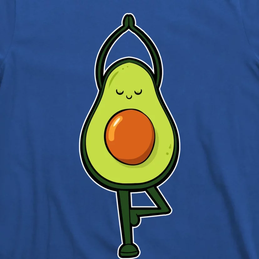 Avocado Yoga Fruit Tree Fitness Stressgiftrelief Exercise Gift T-Shirt