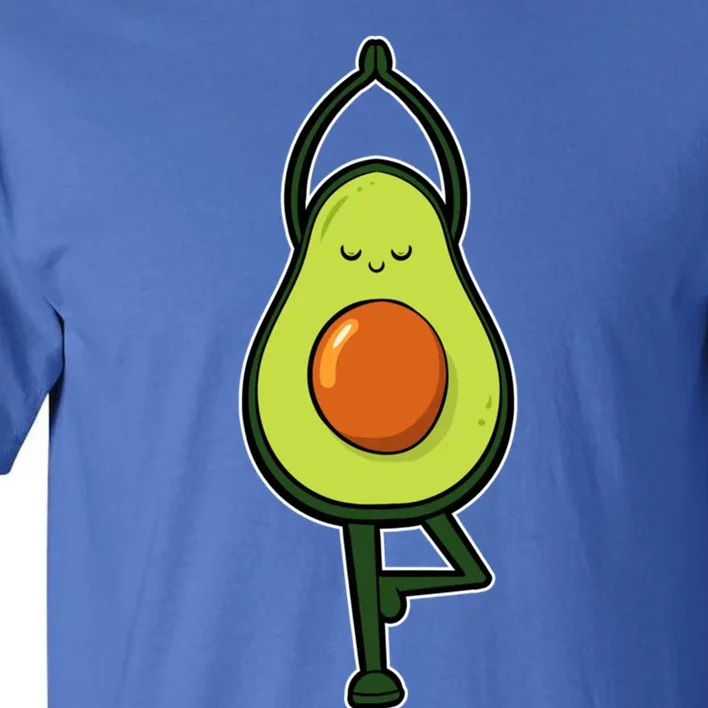 Avocado Yoga Fruit Tree Fitness Stressgiftrelief Exercise Gift Tall T-Shirt