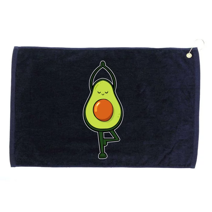 Avocado Yoga Fruit Tree Fitness Stressgiftrelief Exercise Gift Grommeted Golf Towel