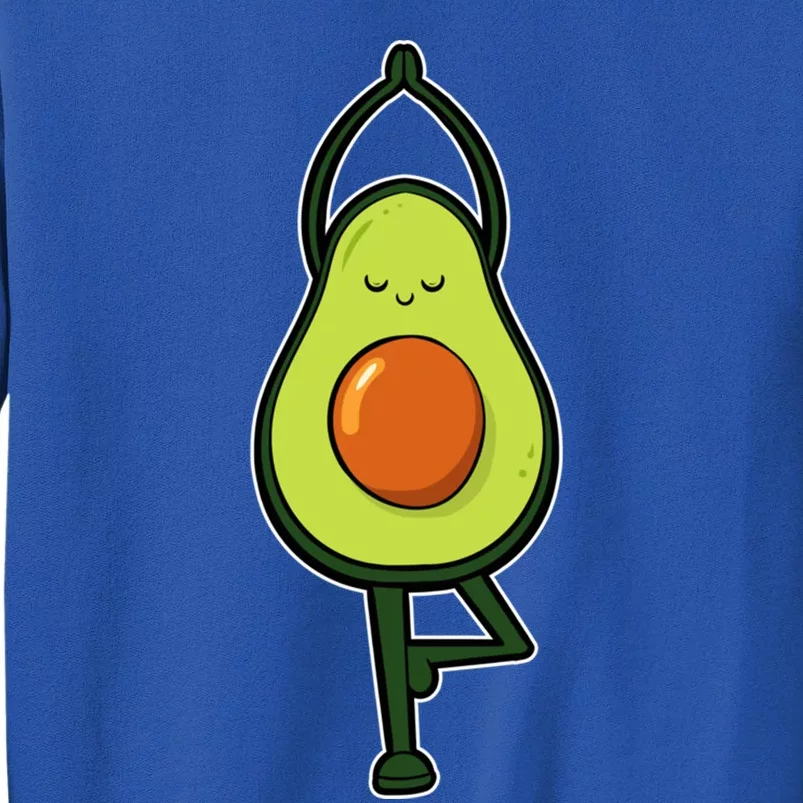 Avocado Yoga Fruit Tree Fitness Stressgiftrelief Exercise Gift Sweatshirt