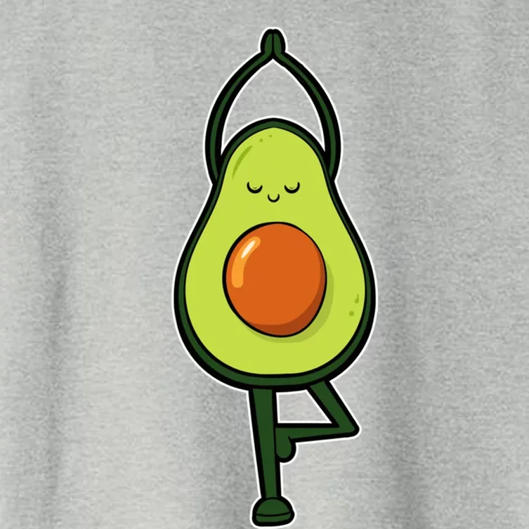 Avocado Yoga Fruit Tree Fitness Stressgiftrelief Exercise Gift Women's Crop Top Tee