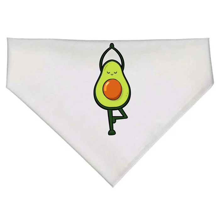 Avocado Yoga Fruit Tree Fitness Stressgiftrelief Exercise Gift USA-Made Doggie Bandana