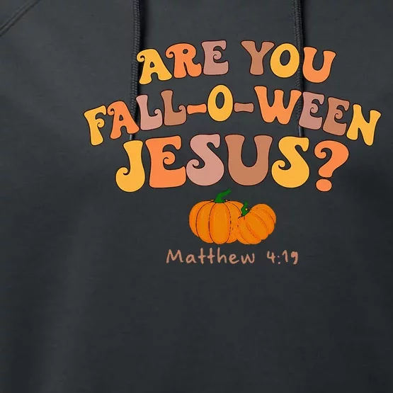 Are You Falloween Jesus Matthew Christian Faith Halloween Performance Fleece Hoodie