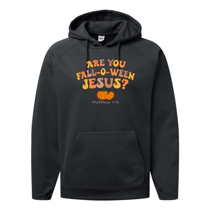 Are You Falloween Jesus Matthew Christian Faith Halloween Performance Fleece Hoodie