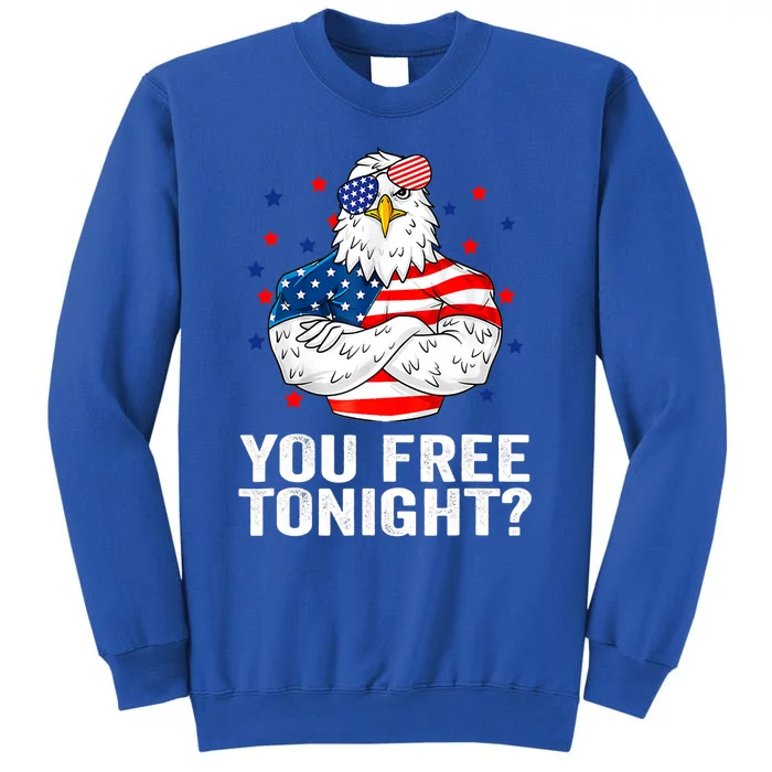 Are You Free Tonight 4th Of July Independence Day Bald Eagle Funny Gift Sweatshirt