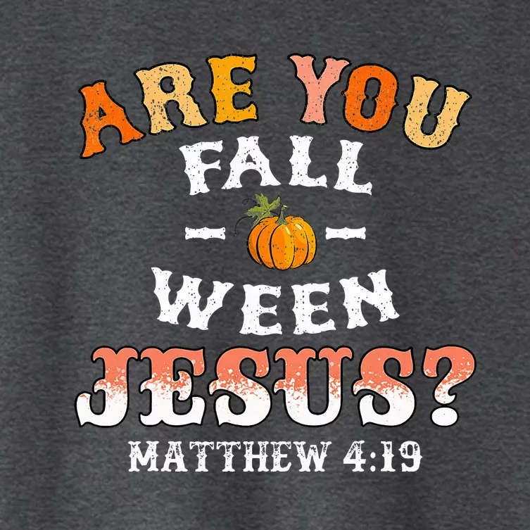 Are You Falloween Jesus Matthew Christian Faith Halloween Women's Crop Top Tee