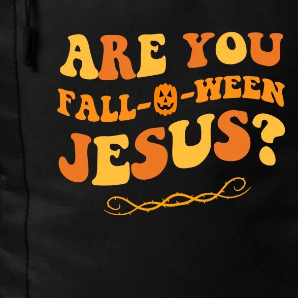 Are You Falloween Jesus? Cute Funny Halloween Fall Daily Commute Backpack