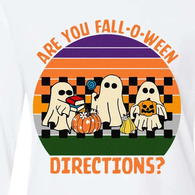 Are You FallOWeen Directions Womens Cotton Relaxed Long Sleeve T-Shirt