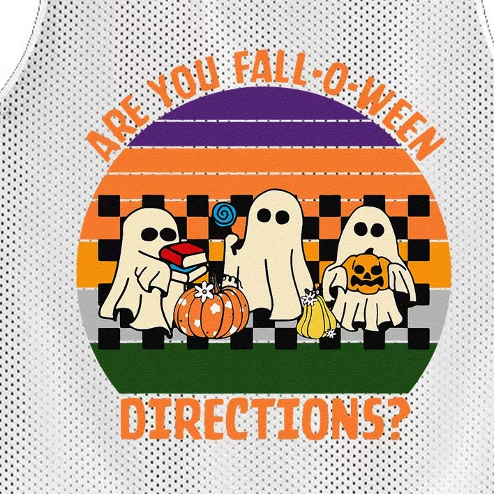 Are You FallOWeen Directions Mesh Reversible Basketball Jersey Tank