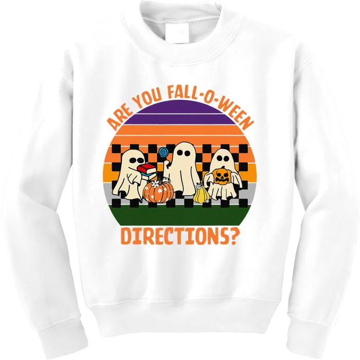 Are You FallOWeen Directions Kids Sweatshirt