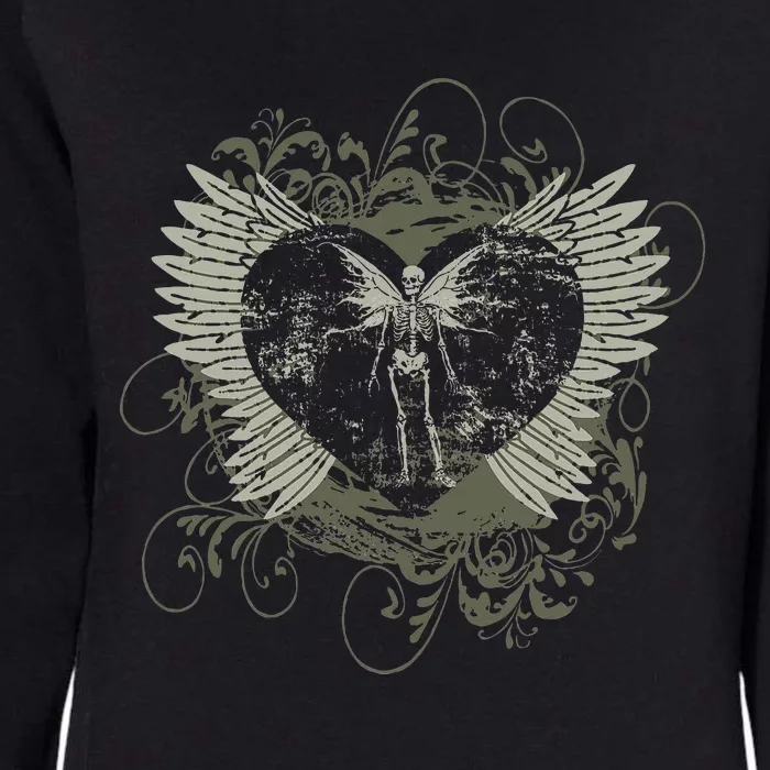 A.esthetic Y.2k f.airy w.ings skeleton alt g.runge Womens California Wash Sweatshirt