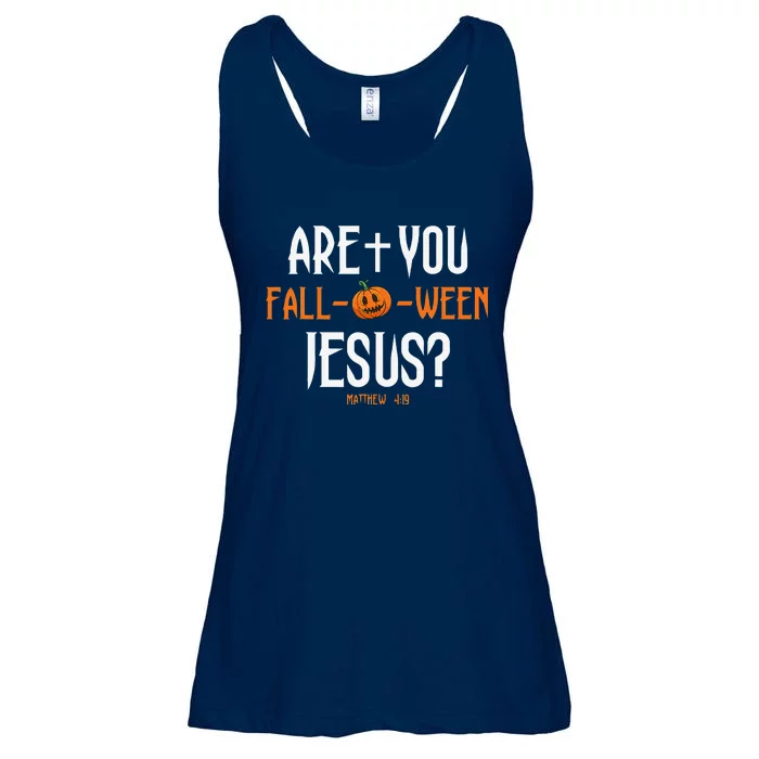 Are You FallOWeen Jesus Pumpkin Cute Christian Halloween Ladies Essential Flowy Tank