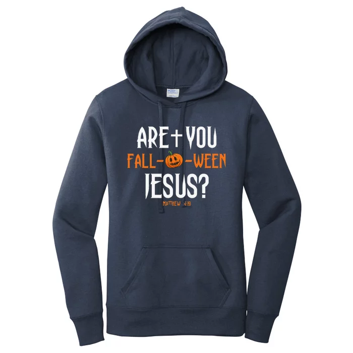 Are You FallOWeen Jesus Pumpkin Cute Christian Halloween Women's Pullover Hoodie