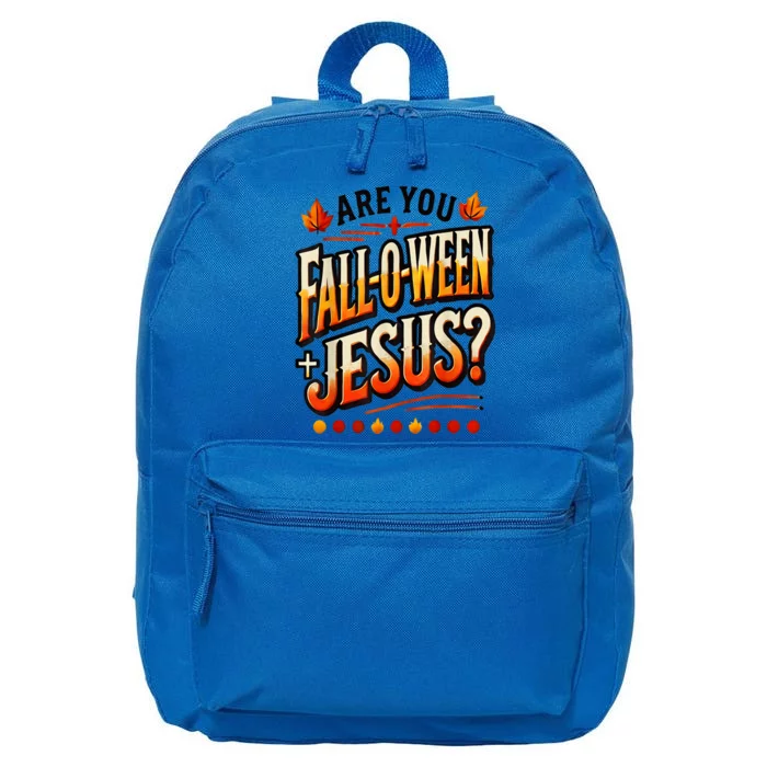 Are You Falloween Jesus Christian Fall 16 in Basic Backpack