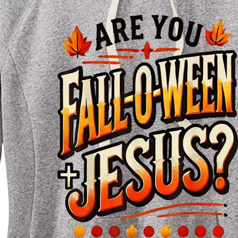 Are You Falloween Jesus Christian Fall Women's Fleece Hoodie