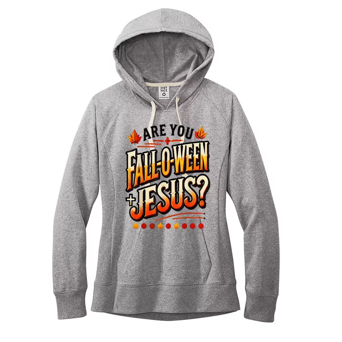 Are You Falloween Jesus Christian Fall Women's Fleece Hoodie