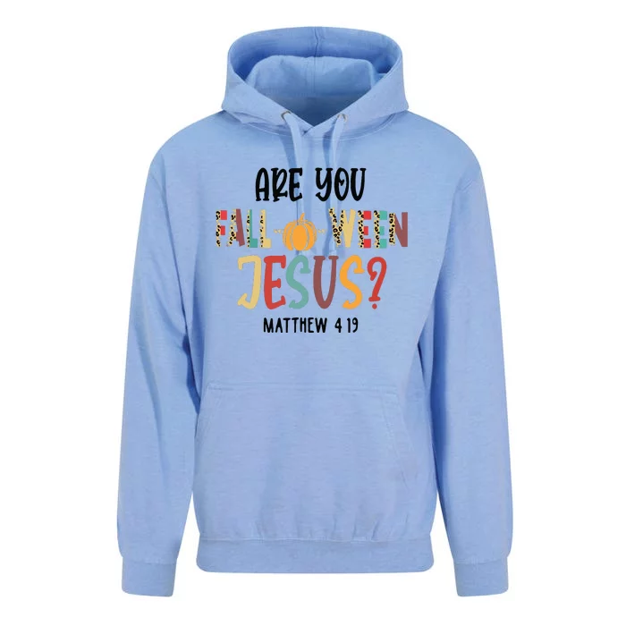 Are You Falloween Jesus Funny Pumpkin Christian Halloween Unisex Surf Hoodie