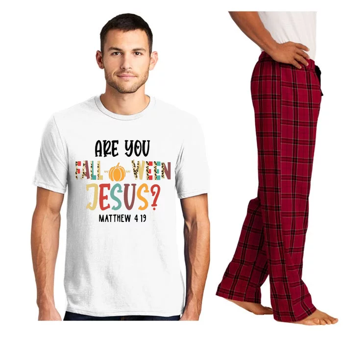 Are You Falloween Jesus Funny Pumpkin Christian Halloween Pajama Set