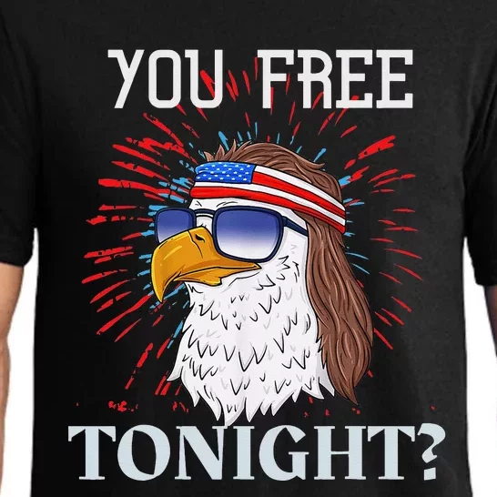 Are You Free Tonight 4th of July American Bald Eagle Pajama Set