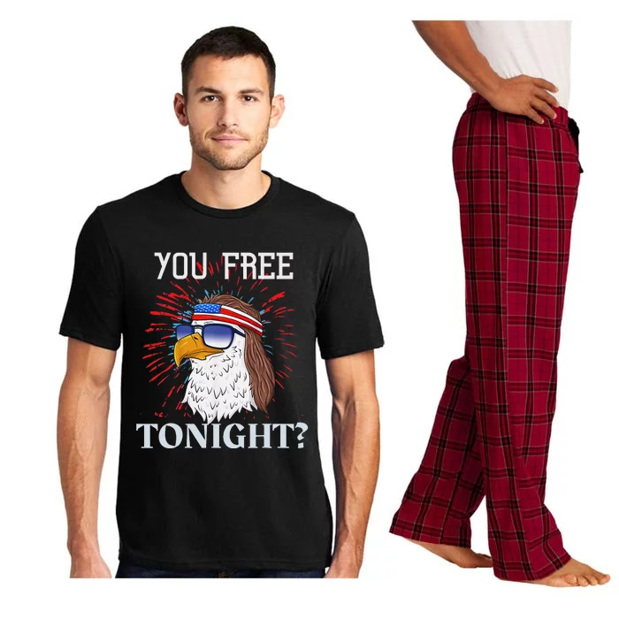 Are You Free Tonight 4th of July American Bald Eagle Pajama Set