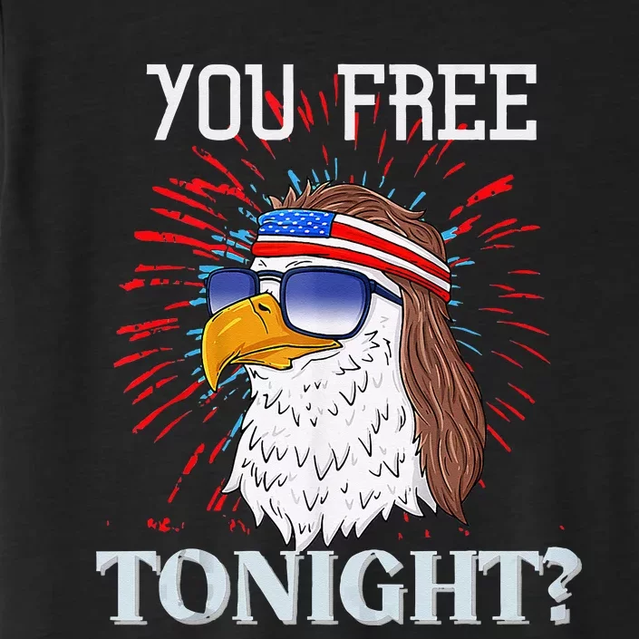 Are You Free Tonight 4th Of July American Bald Eagle ChromaSoft Performance T-Shirt