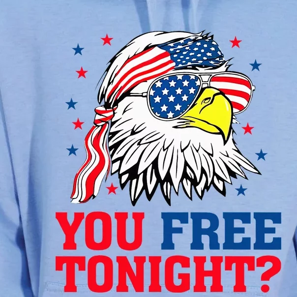 Are You Free Tonight 4th Of July Independence Day Bald Eagle Unisex Surf Hoodie