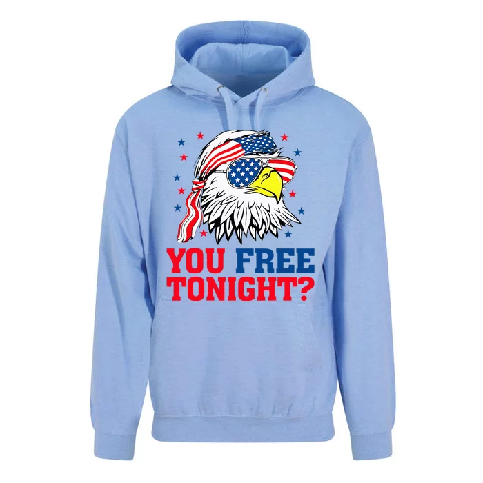 Are You Free Tonight 4th Of July Independence Day Bald Eagle Unisex Surf Hoodie