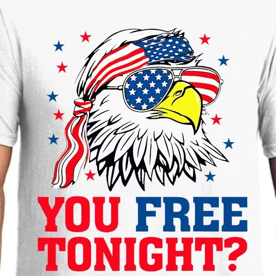 Are You Free Tonight 4th Of July Independence Day Bald Eagle Pajama Set