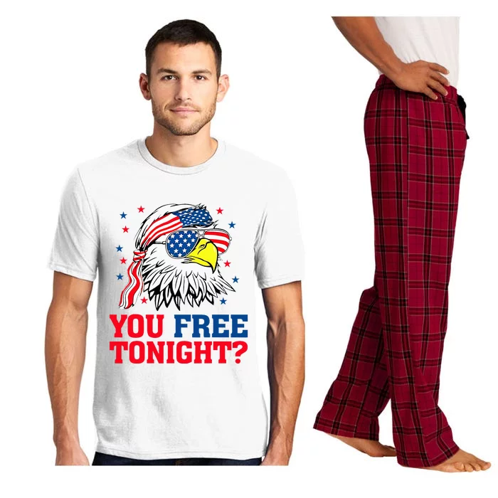 Are You Free Tonight 4th Of July Independence Day Bald Eagle Pajama Set