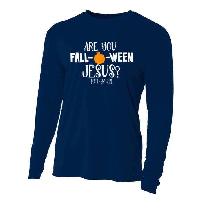 Are You Falloween Jesus Halloween Cooling Performance Long Sleeve Crew