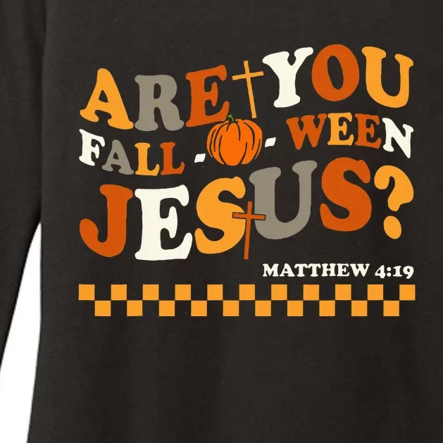 Are You Fall O Ween Jesus Christian Halloween Pumpkin Womens CVC Long Sleeve Shirt