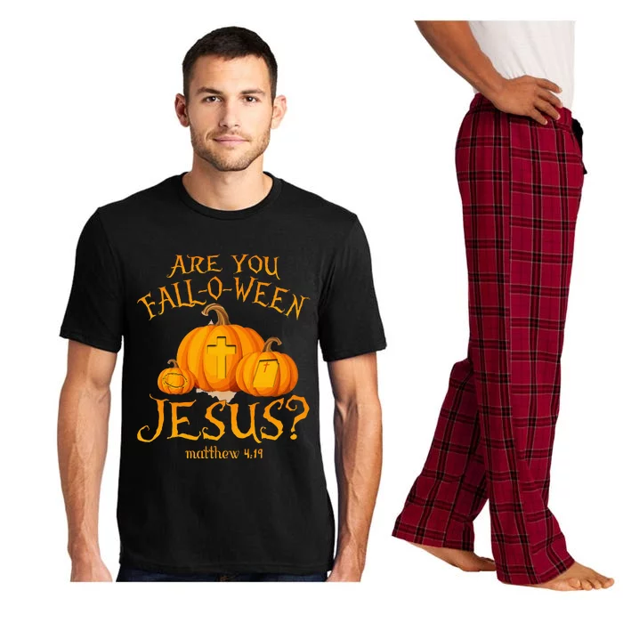 Are You Fall O Ween Jesus Christian Halloween Pumpkin Pajama Set