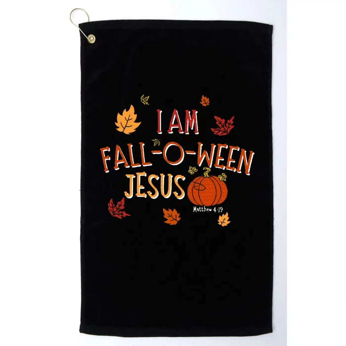 Are You Fall O Ween Jesus Matthew 419 Funny Halloween Gifts Platinum Collection Golf Towel