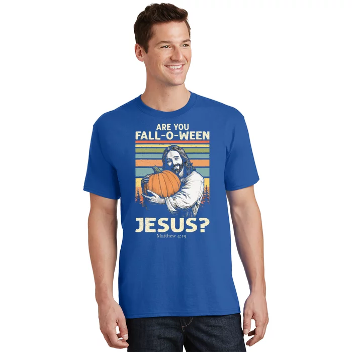 Are You Falloween Jesus Christian Halloween Pumpkin T-Shirt