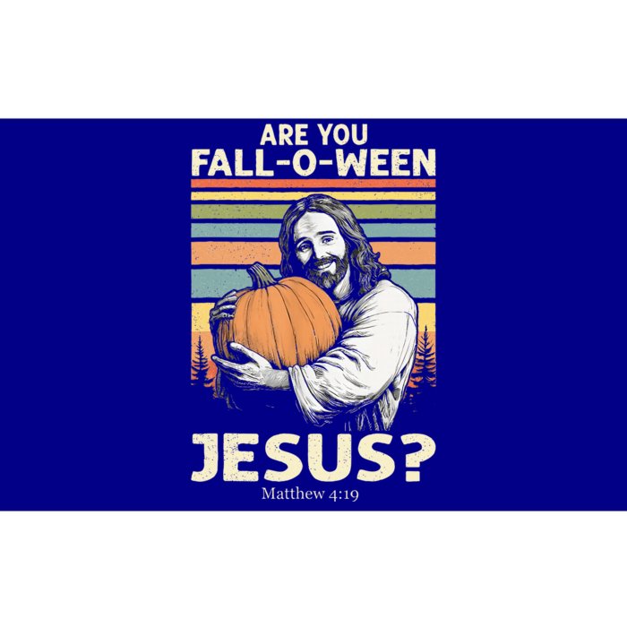 Are You Falloween Jesus Christian Halloween Pumpkin Bumper Sticker