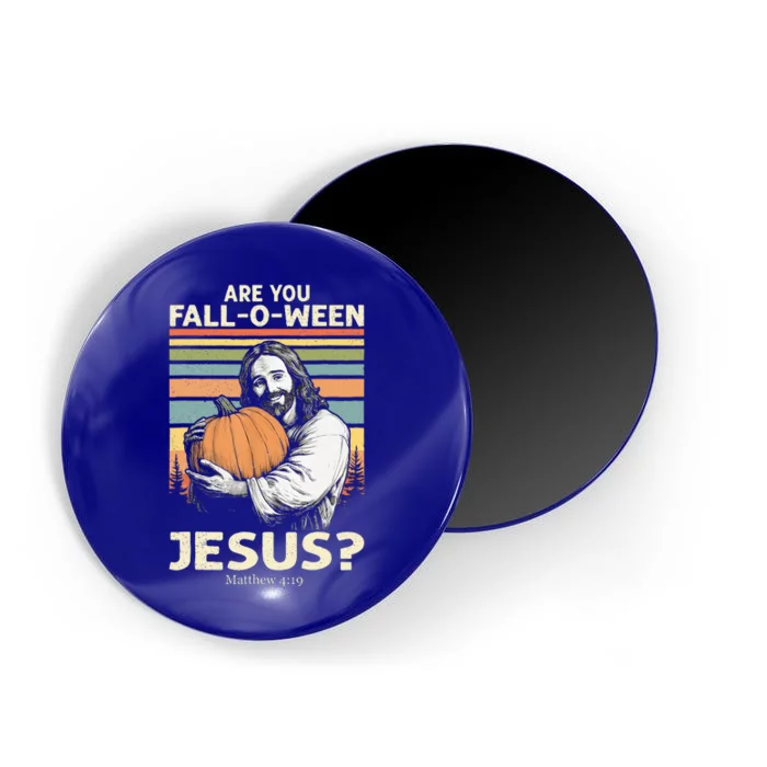 Are You Falloween Jesus Christian Halloween Pumpkin Magnet