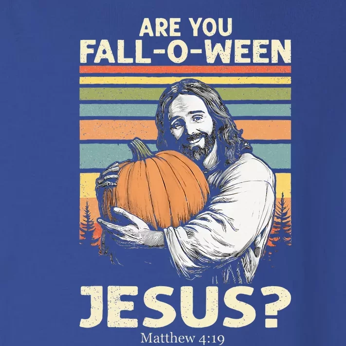 Are You Falloween Jesus Christian Halloween Pumpkin Toddler Long Sleeve Shirt