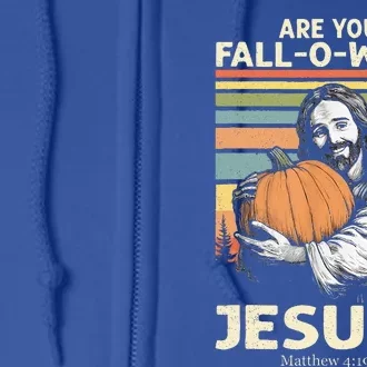 Are You Falloween Jesus Christian Halloween Pumpkin Full Zip Hoodie