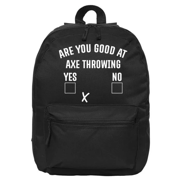 Are You Good At Axe Throwing? 16 in Basic Backpack