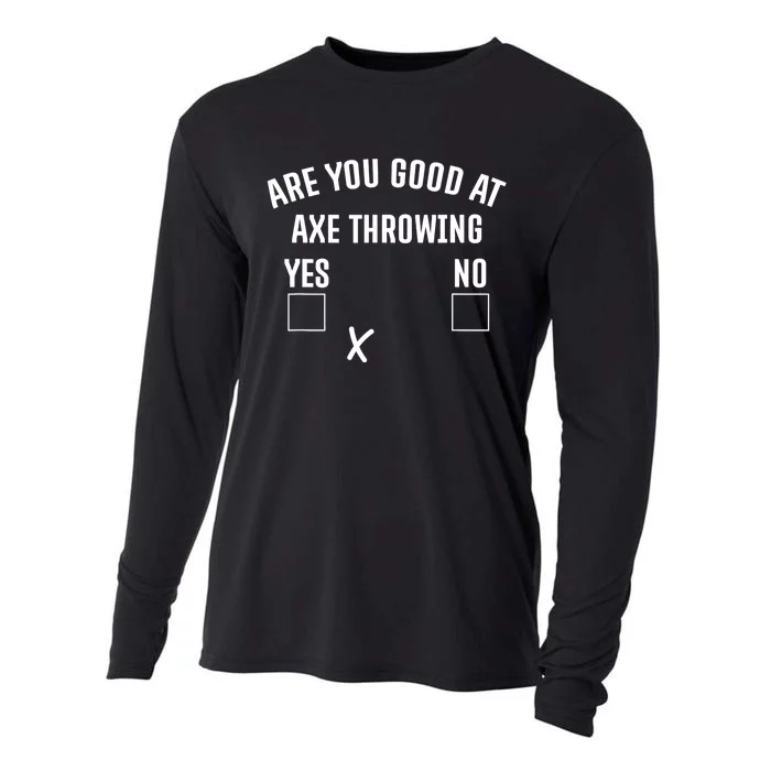 Are You Good At Axe Throwing? Cooling Performance Long Sleeve Crew