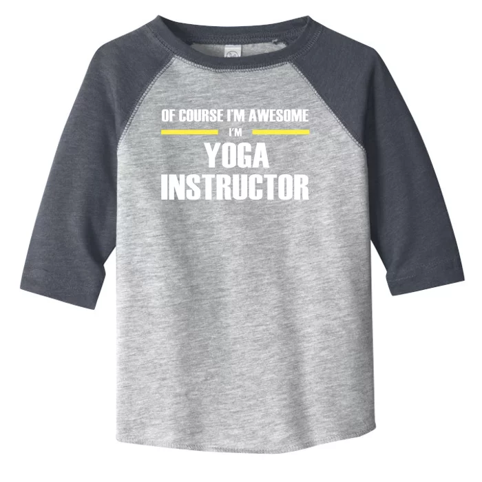 Awesome Yoga Instructor Gift Toddler Fine Jersey T-Shirt